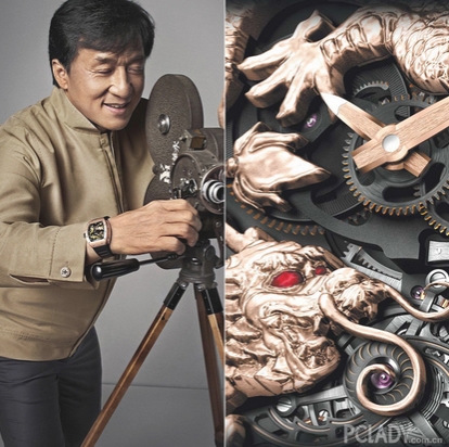 曾经Richard Mille发表的RM 057 成龙盘龙陀飞轮腕表