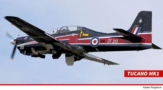 坠毁的tucano mk1飞机