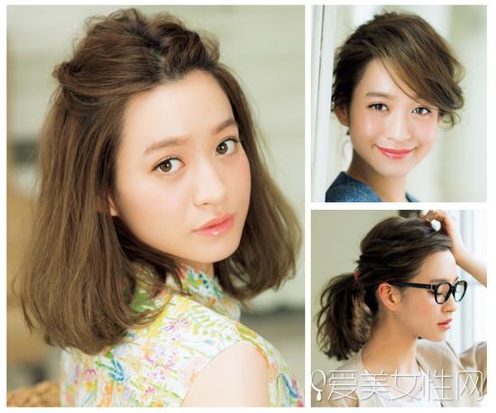 麻豆示范中短发的正确扎法_手机新浪网