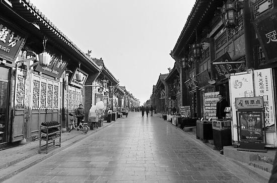 晋商平遥当年的街道。康乐 摄