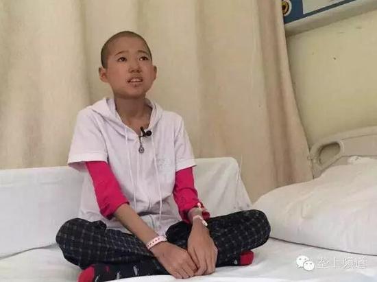 13岁的花季少女许金童被病魔折磨的骨瘦如柴
