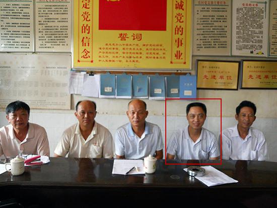 图为南安金淘水阁村遇害村书记陈志辉
