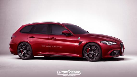 Alfa Romeo Giulia QV wagon render