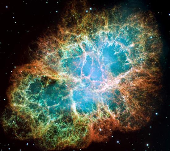 天关客星爆发留下的蟹状星云