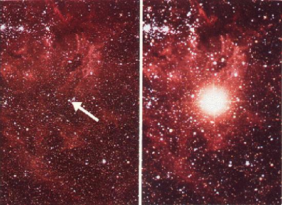 1987A爆发前后对照