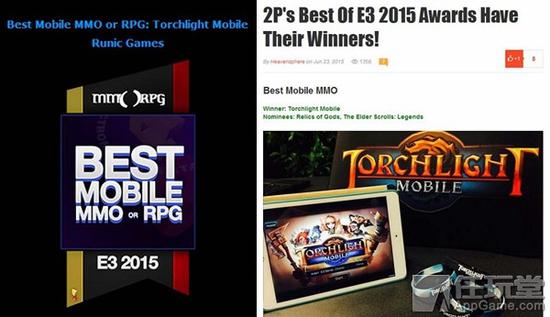 《火炬之光：移动版》被评为“最佳MMORPG移动游戏”（配图来自任玩堂）