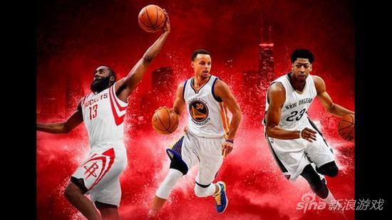 《NBA2K16》三位封面人物