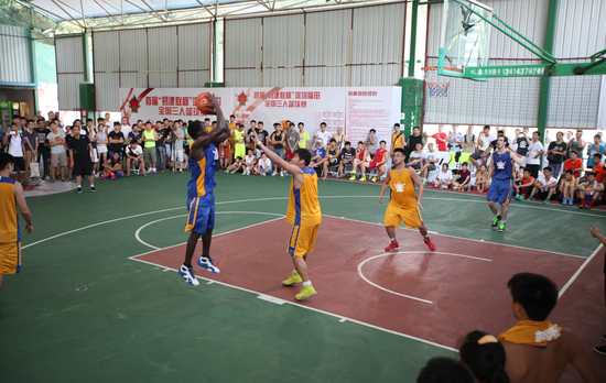 第二届易建联杯深圳福田全国三人篮球赛开始