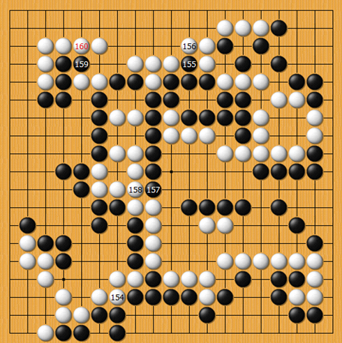 架子鼓乐谱逆战手乐谱-白154也是很难理解的一手,这里的价值也就是逆收两目多,我甚至怀