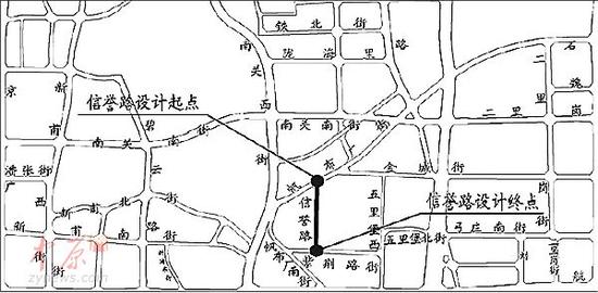 郑州管城区信誉路设计图