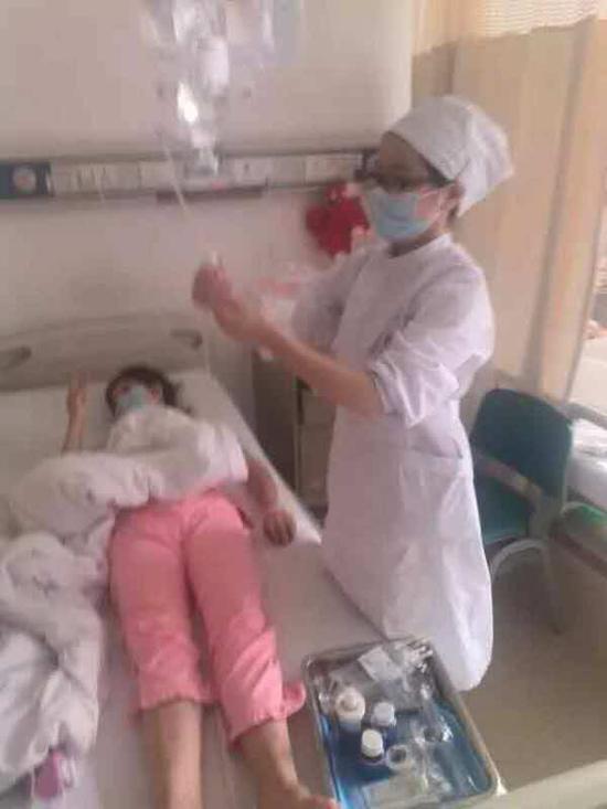 患病后的廖晓玲