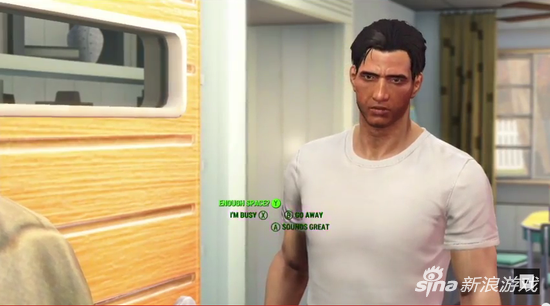 对话选项会看到主角的不同表情