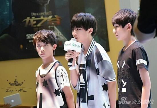 小鲜肉组合TFboys亮相CJ