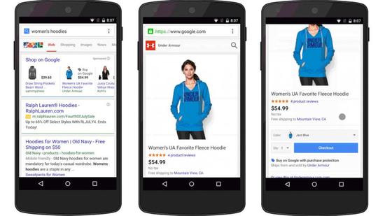 谷歌发布“购买”按钮：支持移动广告内购物