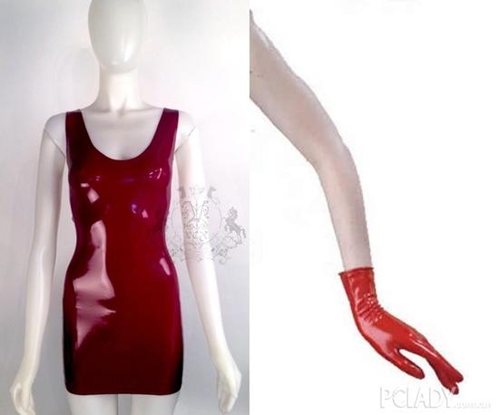 Vex Clothing塑胶裙及塑胶手套