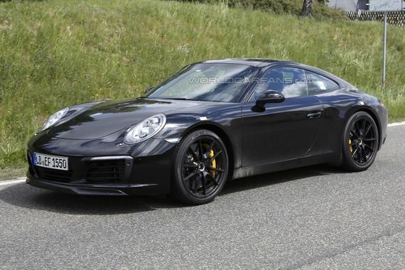 Porsche 911 facelift spy 01