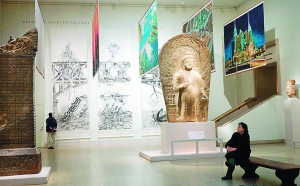 2013年美国大都会艺术博物馆“当代水墨”展览现场