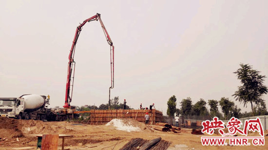 图片为源头八卦庙社区在建的污水处理站