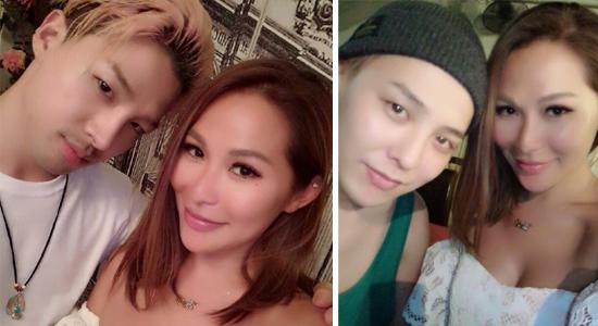 大亨正室与Big Bang成员自拍