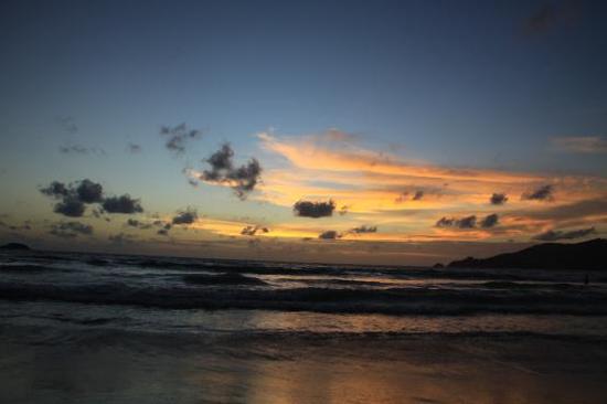 印度洋落日海景。