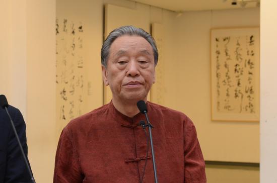 中国书法家协会副主席、中国国家画院院委申万胜致辞