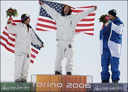 冬奥会历史上第一枚男子U型池比赛金牌被瑞士滑手GianSimmen获得，但获得第三名的美国Burton滑手Ross Powers却在之后将U型池项目发扬光大。