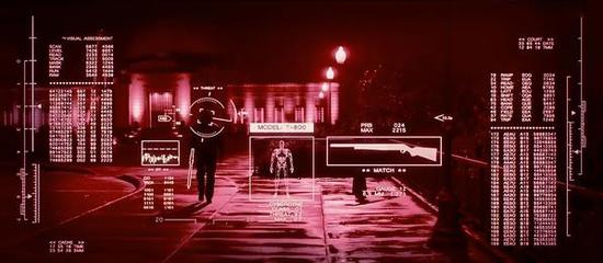 终结者T-800的视觉及思维界面