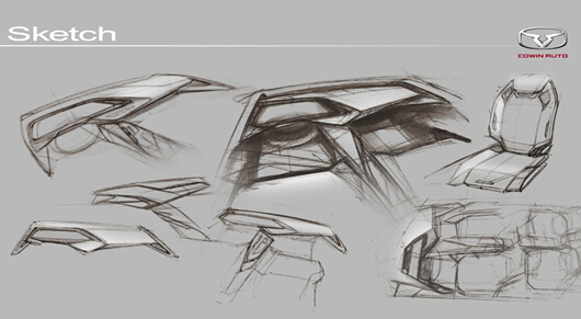 曝凯翼众包车型设计草图 中国不缺好设计