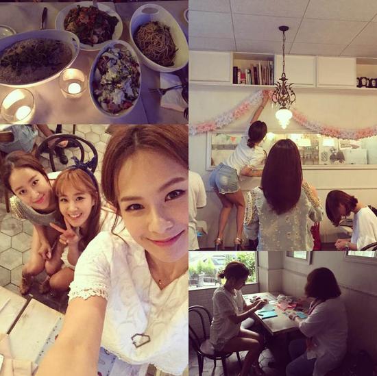 蔡妍、全慧彬、Yuri为朴秀珍亲自布置派对