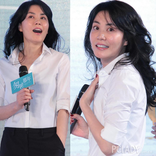 天后王菲的表情也愈加丰富和活泼起来