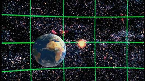 从地球的角度绘制宇宙微波背景辐射的分布图