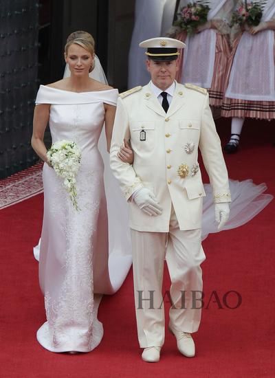 摩纳哥王妃夏琳·维斯托克和摩纳哥王室阿尔贝二世亲王的婚礼