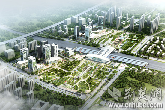 武汉光谷火车站开工建设 将成国内最佳无缝换
