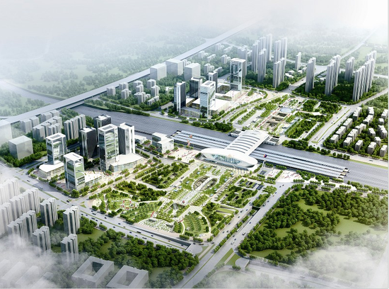 武汉光谷火车站三大项目开建 将汇聚2地铁2城