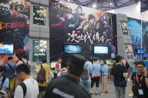 盛大游戏Chinajoy2015展馆外景