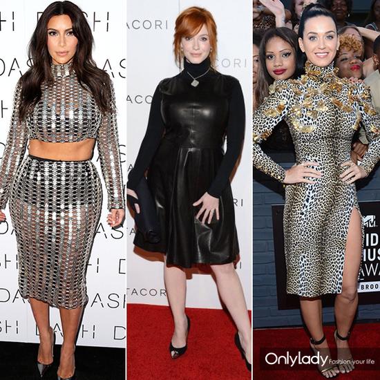 Kim Kardashian（左）Christina Hendricks（中）Katy Perry（右）