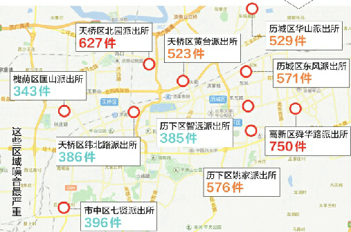 一圖告訴你濟南噪音問題