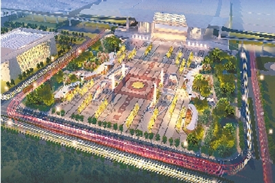 鄭州東站東廣場效果圖