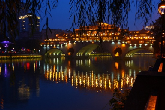 (九眼桥夜景)