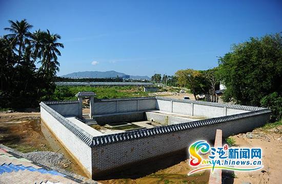 8月7日,三亚崖州既济亭温泉现状。(三亚新闻网记者沙晓峰摄)