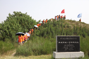 秦咸陽城一號宮殿遺址 記者 奚淼攝