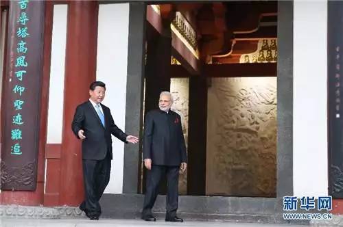 习近平西安会见印度总理莫迪。 图片来源于新华网