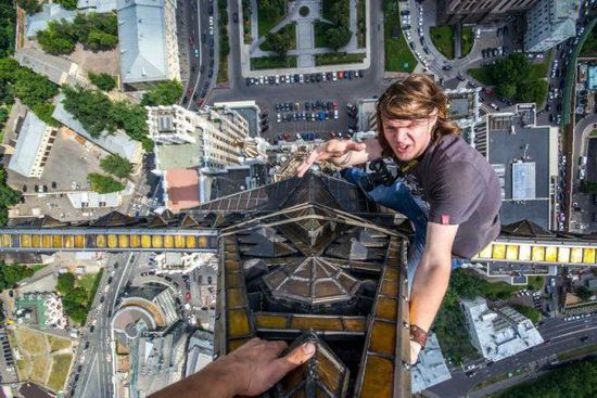 在俄罗斯有着最为疯狂的城市攀登者