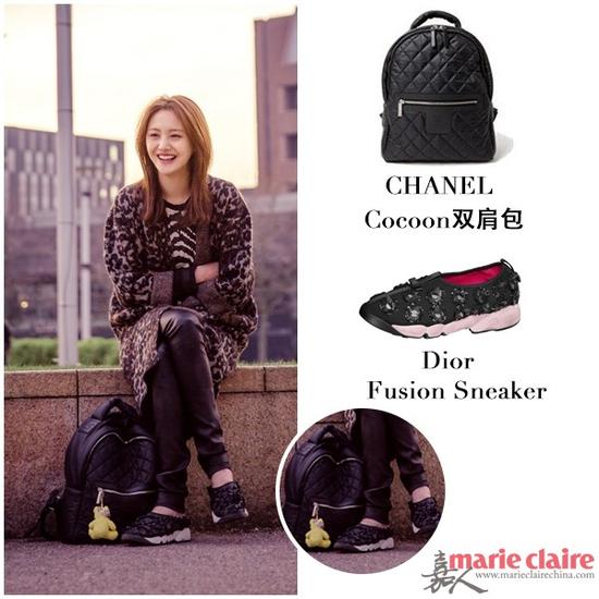 郑爽 in CHANEL Cocoon双肩包