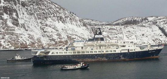 俄罗斯有一艘废弃的船Lyubov Orilova飘荡在国际海域