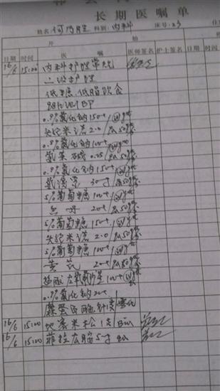 　处方单与医嘱单不一致