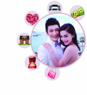 据悉明和Angelababy於今年10月8日在上海展中心行婚宴,婚宴走高奢的格,200酒席