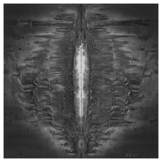 《门之一》90×90cm 宣纸水墨