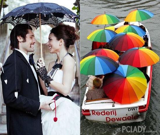 浪漫雨中婚礼