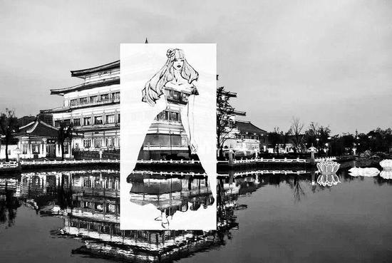 西安风景服装照(图片由采访对象提供)